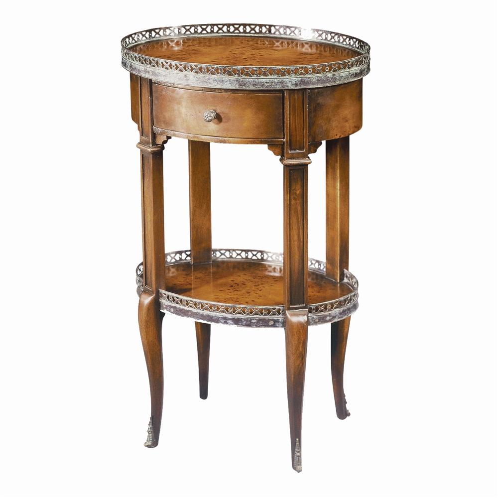 Theodore Alexander Tables Oval Lamp Table Malouf Furniture Co. End